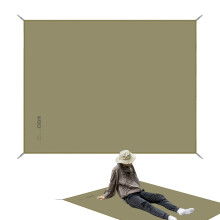 Silicone Floor Mat - Large Waterproof Portable Outdoor Foldable Camping Mat - Durable Silicone Coated Picnic Mat