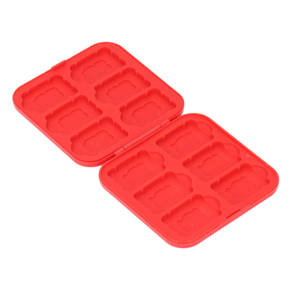 12 In 1 Switch Game & Memory Card Case, Silicon Storage Organizer Red 7901348042796