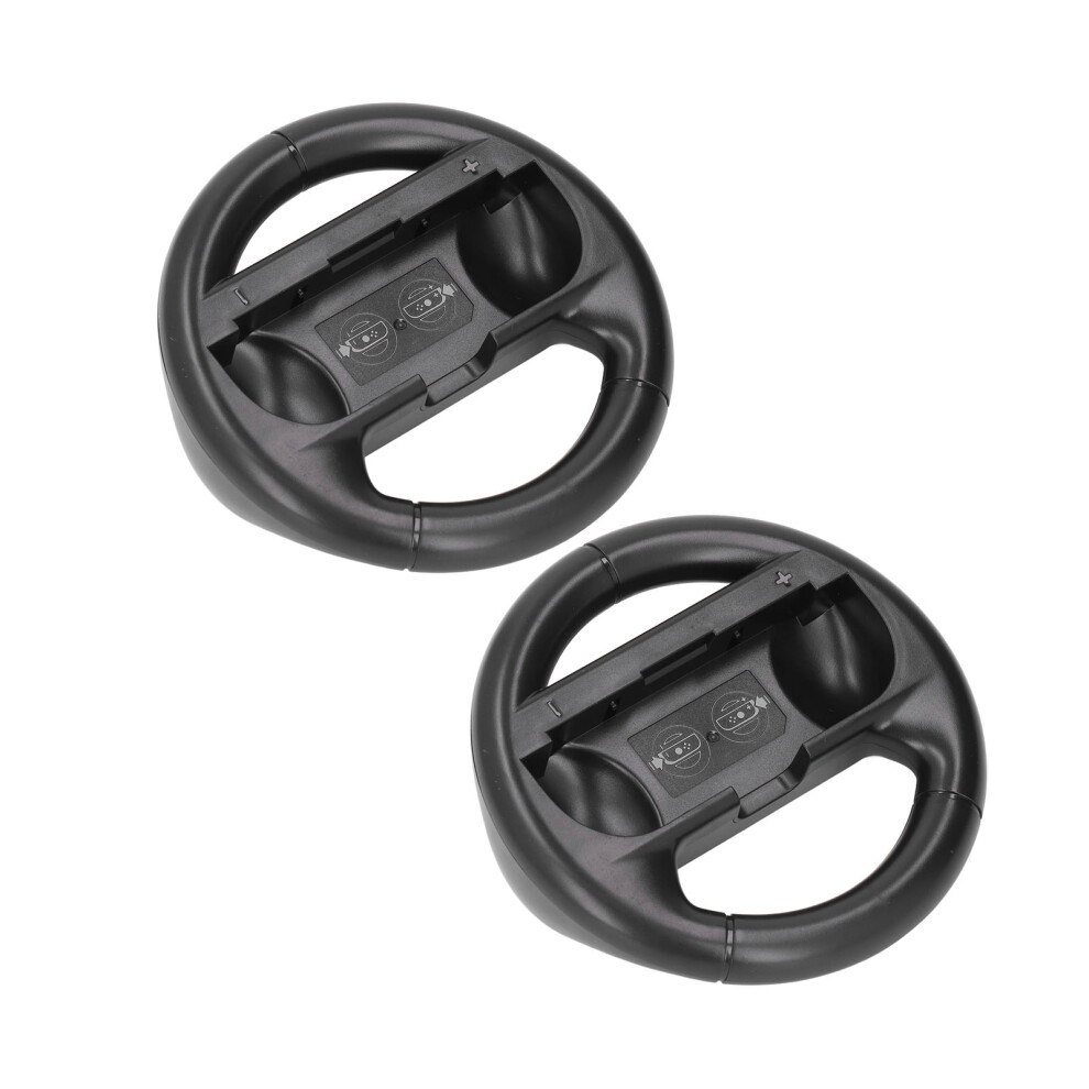 Game Controller Racing Steering Wheel Grip For Switch Joycon Ergonomic Black 7891348042899