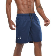 gradual Heren 7 Workout hardloopshorts Snel drogende lichtgewicht sportshorts met ritszakken (marineblauw XX-Large)