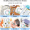 Mini Printer Bluetooth Wireless Portable Printer for Label and Photo Printing, ABS Material, Compact Size 4