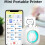 Mini Printer Bluetooth Wireless Portable Printer for Label and Photo Printing, ABS Material, Compact Size 2