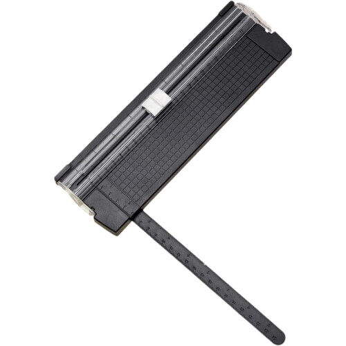 Precise Paper Cutter Foldable Space Saving Tool for Students, Home Crafting, 12-Inch Cutting Size, Durable Design 2