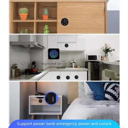 Sensitive Smart Drawer Lock Alum Alloy Password & Alert System 2