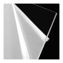 Transparent PVC Sheet 5mm Thick Rigid Vinyl Board 300mm x 500mm for Billboard Display and Signage