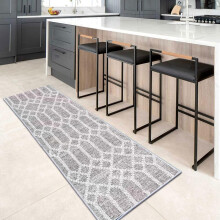 (Dark Gray, 80*300CM) Modern Large Rugs for Living Room, 1 Count Abstract Pattern Soft Hallway Non-slip Durable Decorative Carpet for Kitchen Home, Dad Gifts for