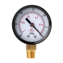 Portable Vacuum Manometer Pressure Gauge 0-30psi 0-2bar-White