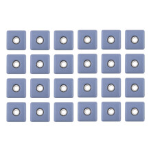 24Pcs 30mm Square Chair Leg Protectors Furniture Glide Pads