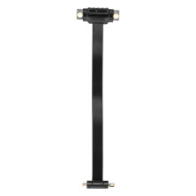 PCIE-kabel dubbel 90 graders rätvinklig PCIe 3.0 X1 till X1-kabel 20 cm