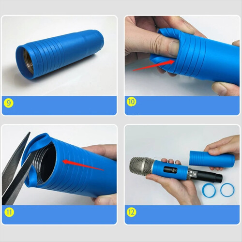 Elastic Wireless Microphone Protective Case for Ktv Stage D 1