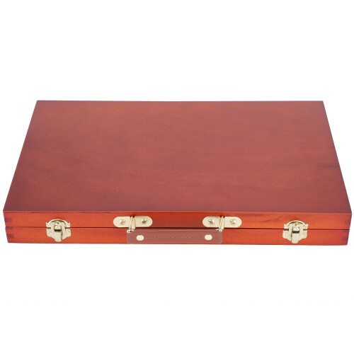Retro Wooden Painting Tool Storage Box Portable 1