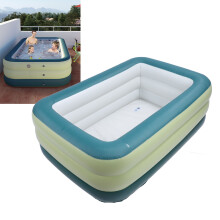 Foldable PVC Inflatable Pool 184L for Backyard & Travel Adventures