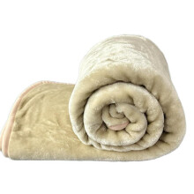 (Chocolate, Double 150x200 Cm) Plain/Mink Throw Soft Cuddly Warm Bed Blanket Settee Washable De-Lavish