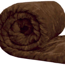 (Biscuit, Single 130x150 Cm ) Plain/Mink Throw Soft Cuddly Warm Bed Blanket Settee Washable De-Lavish