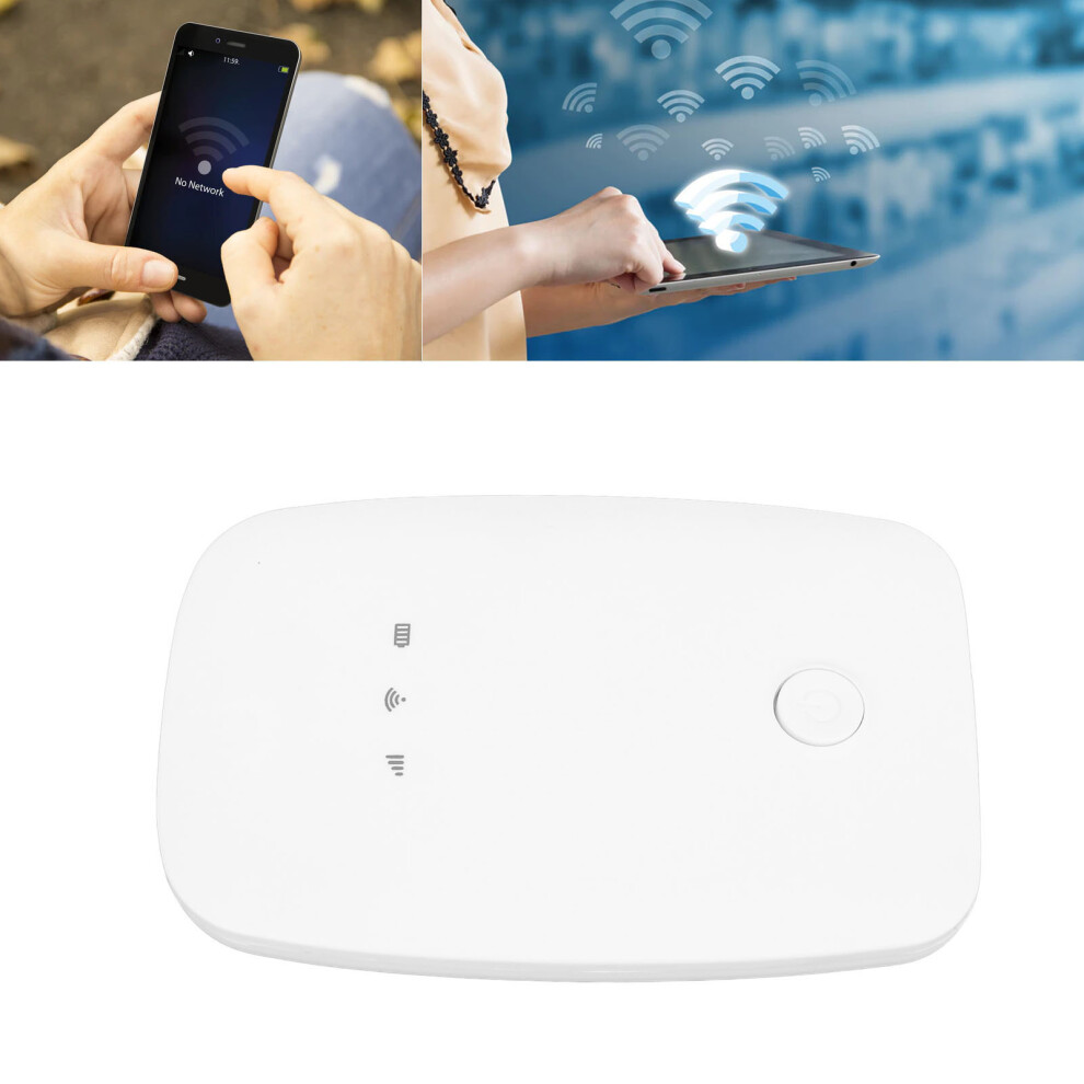 Wireless 4G Lte Hotspot 150Mbps Supports 10 Devices 2100Mah Europe Asia White 6941348084052