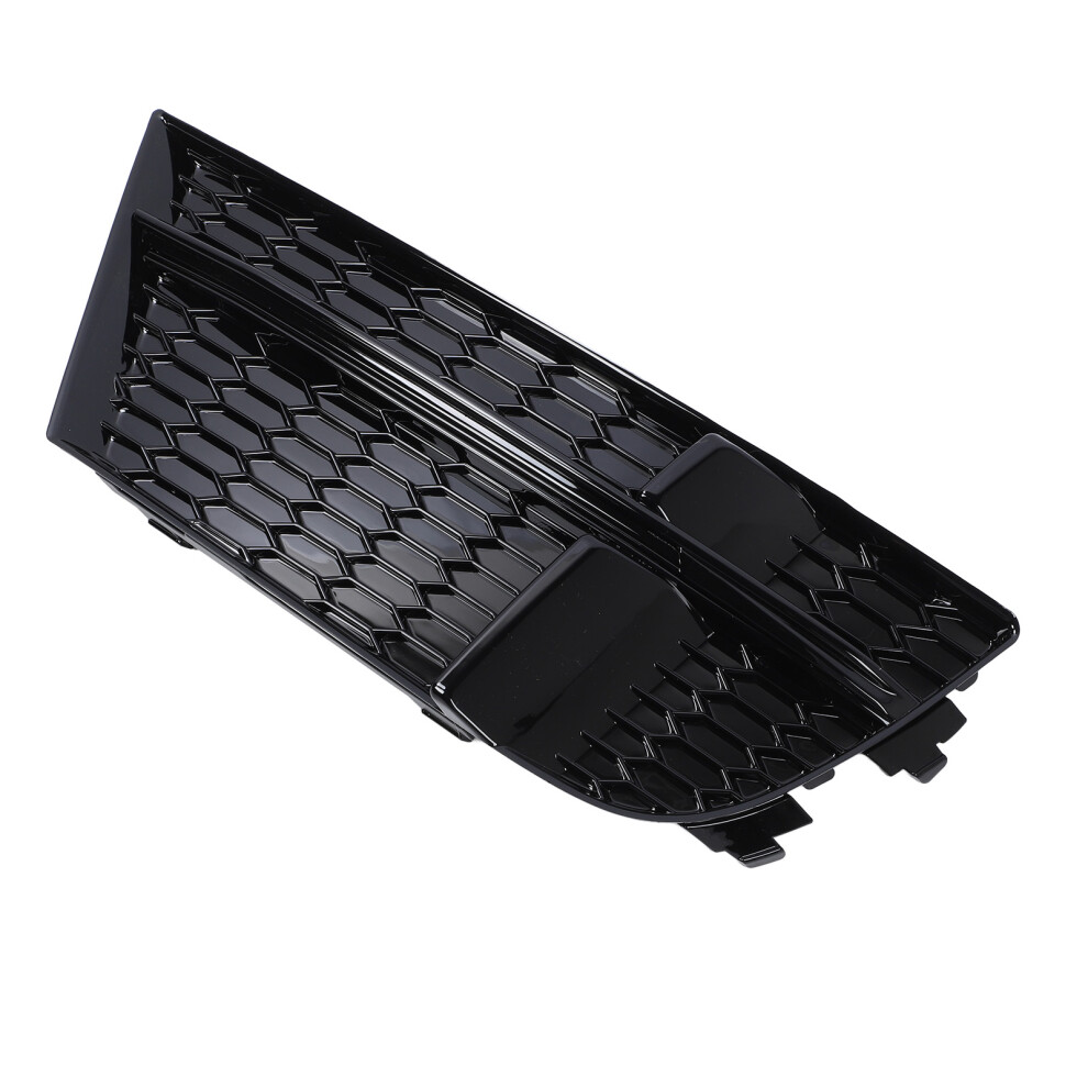 Glossy Front Bumper Fog Grille For A3 8V Sedan Sportback Black/Light 9301348095200