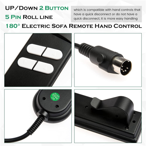 5 Pin 4 Button Power Recliner Remote Replacement 2