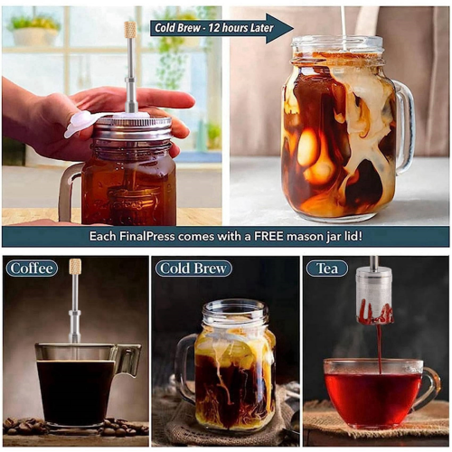 Portable French Coffee and Tea Final Maker Filter Reusable 2