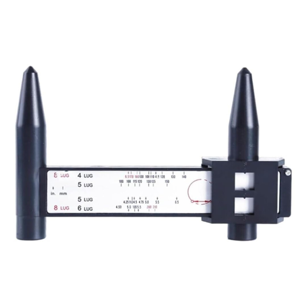 Wheel Rim Gauge Measuring Tool For Car Bolt Pattern And Pcd Ruler, Adjustable Size For Accurate Fitment 6447073545825