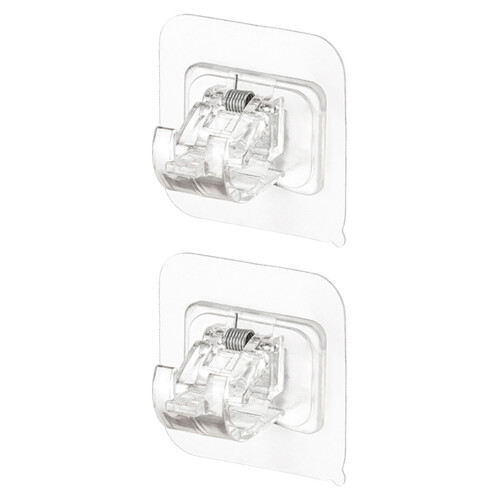 No Drill Self-Adhesive Curtain Rod Holder for Versatile Home Use 2