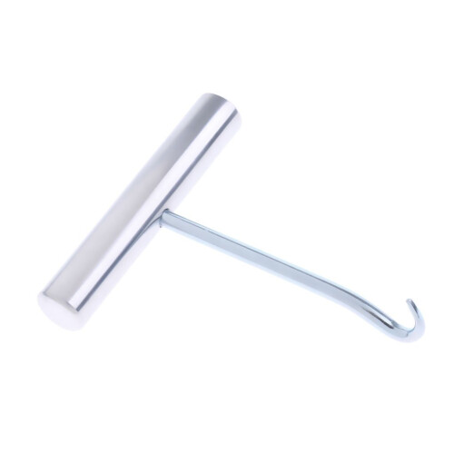 Stainless Steel Stringing Puller for Badminton and Tennis, Curved Awl Design, Durable Stringing Tool