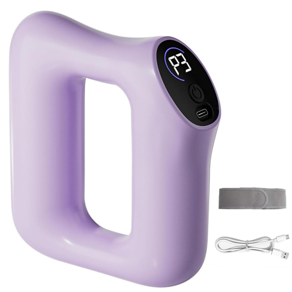 Multifunctional Full-Body Fascia Ring Massager, Ergonomic Electric Deep Tissue Massage Tool for Muscle Relief, Purple