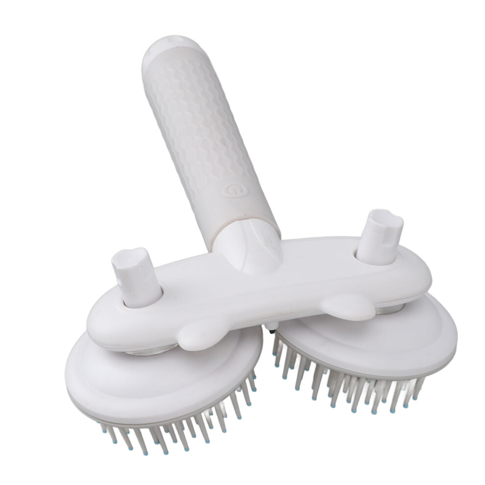 Pet Massager 2xAA Battery Handheld Hair Removal Relaxation Grey