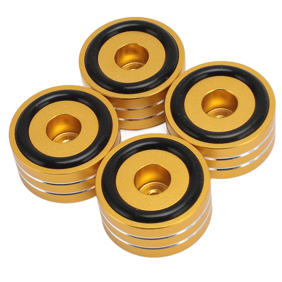 4-Piece Aluminum Isolation Feet For Audio Equipment Vibration Reduction Gold 7901348109093