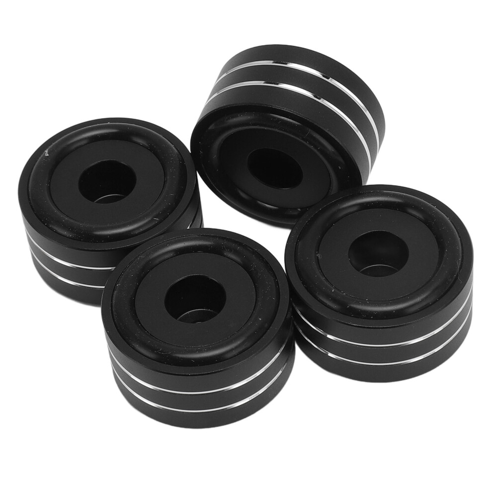 4Pcs Aluminum Alloy Speaker Isolation Feet For Amplifiers & Cd/Dvd Players Black 9421348109193