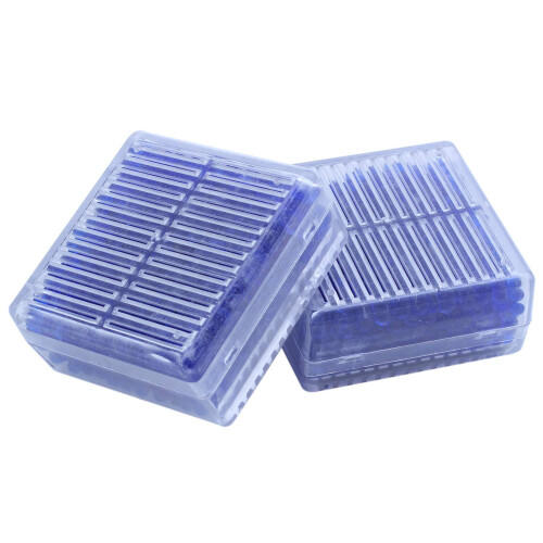 2 τμχ Μπλε που δείχνει Silica Gel Desiccant Moisture For Absorb Box
