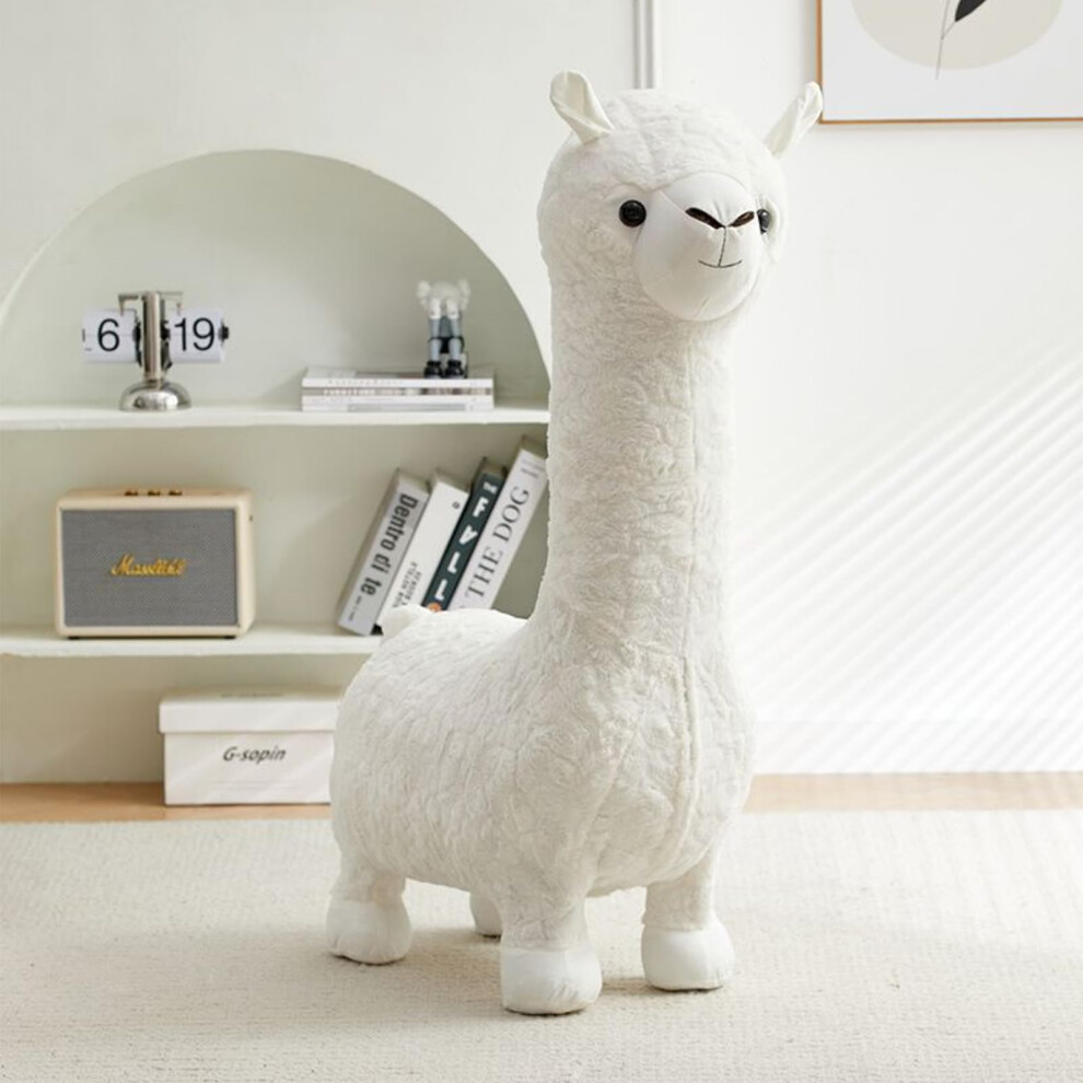 Alpaca Stool Cute Animal Seat Portable Shoe Changing Stool Footstool for Kids Living Room 35x65x110cm D-image-OPC-PKDMSD2-NEW