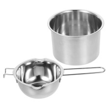 Stainless Steel Melting Pot Double Wax Pot for Cheese and Butter, Multi-Functional, 1.5L Capacity, Durable Design