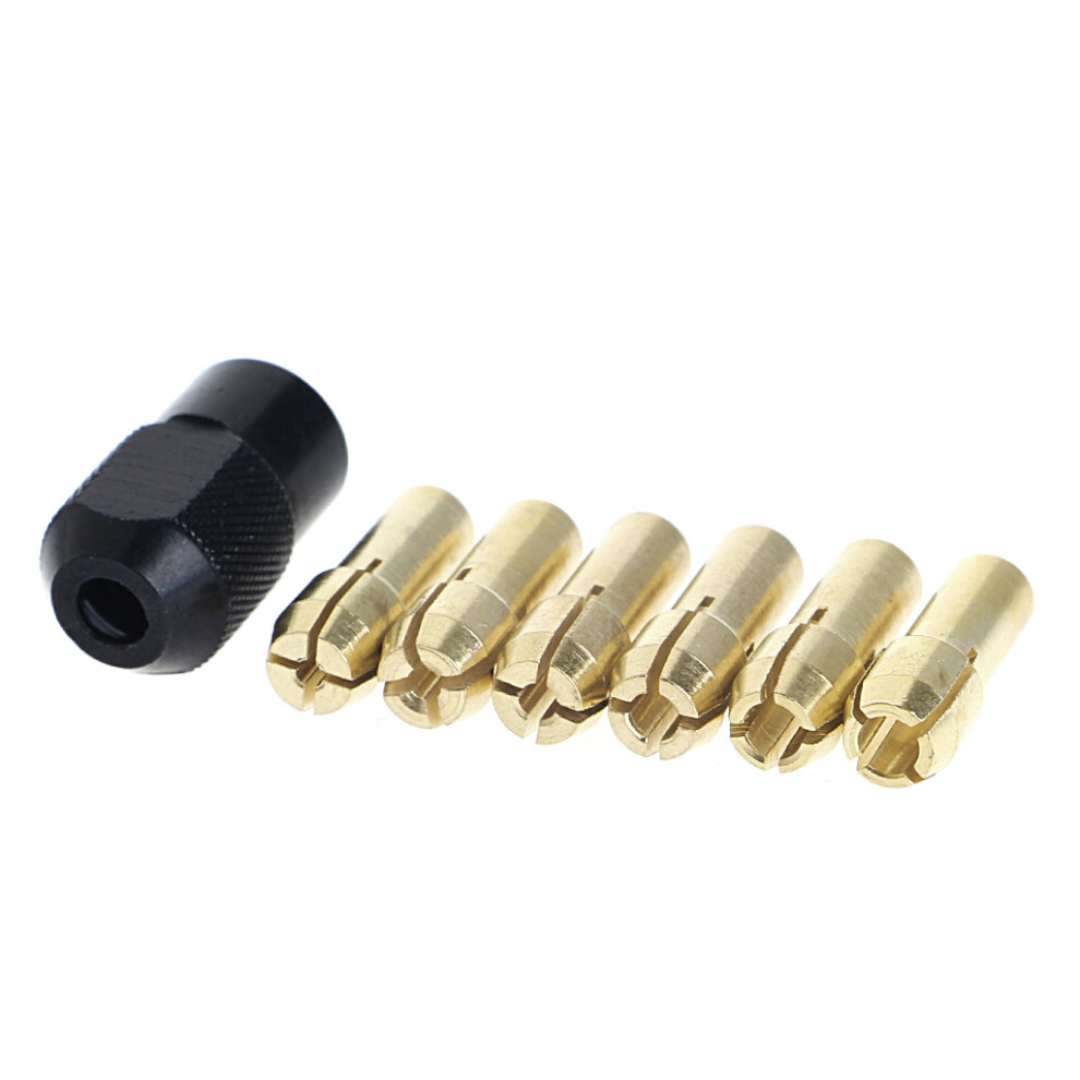 7Pcs Brass Collet 1.0/1.6/2.0/2.4/3.0/3.2 + Check-Gold Other 7754000116935