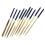 New 10Pcs for Titanium Diamond Coating Needle Flat-Blue 140mm 5
