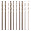Durable Cast Iron Hard Plastic HSS Twist Drill Bits Set-Brown 1