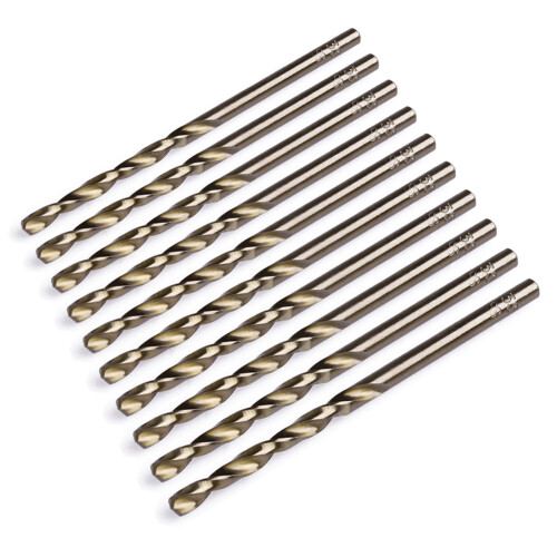 HSS Titanium Coated Twist Drill Bits High Speed Steel-Brown 2