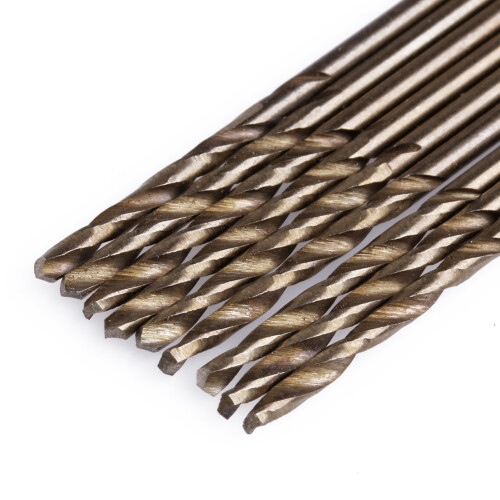 Durable Cast Iron Hard Plastic HSS Twist Drill Bits Set-Brown 2