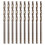 For Drilling woodworking 10x HSS Twist Drill Bits Spiral-Brown 1