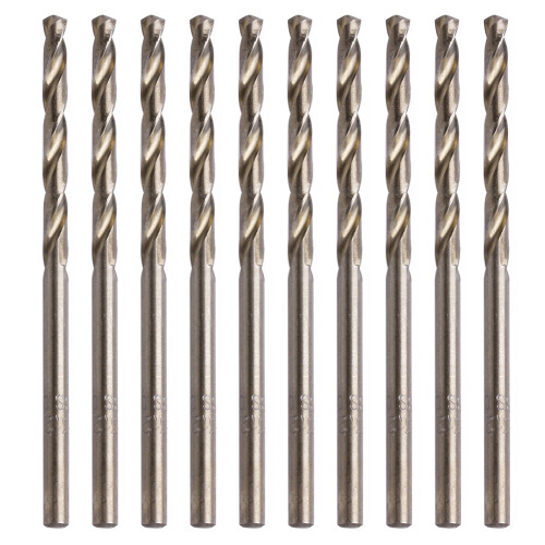 For Drilling woodworking 10x HSS Twist Drill Bits Spiral-Brown