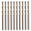 HSS Titanium Coated Twist Drill Bits High Speed Steel-Brown 1