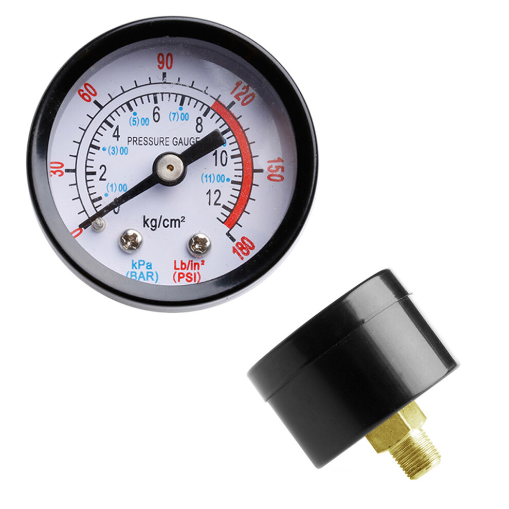 Air Compressor Pneumatic Hydraulic Fluid Pressure Gauge 0-12Bar 7754000117598