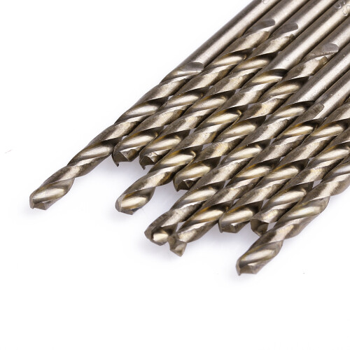 For Drilling woodworking 10x HSS Twist Drill Bits Spiral-Brown 1
