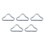 5Pcs Triangle Rings Buckle V Rings High Strength Corrosion 1