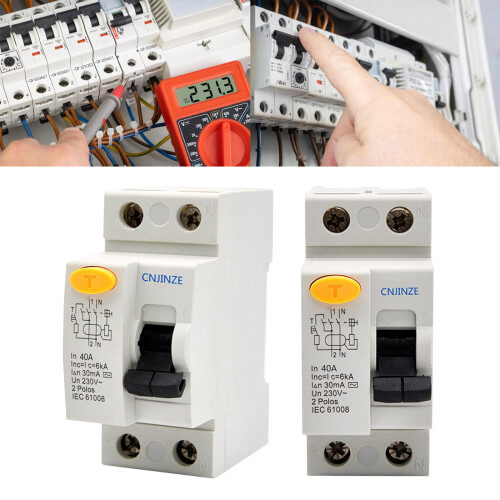 2P 40A Din Rail Earth Leakage Current Breaker Electromagnetic 1
