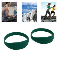 2PCS Silicone Patella Knee Support Straps, Unisex, Green