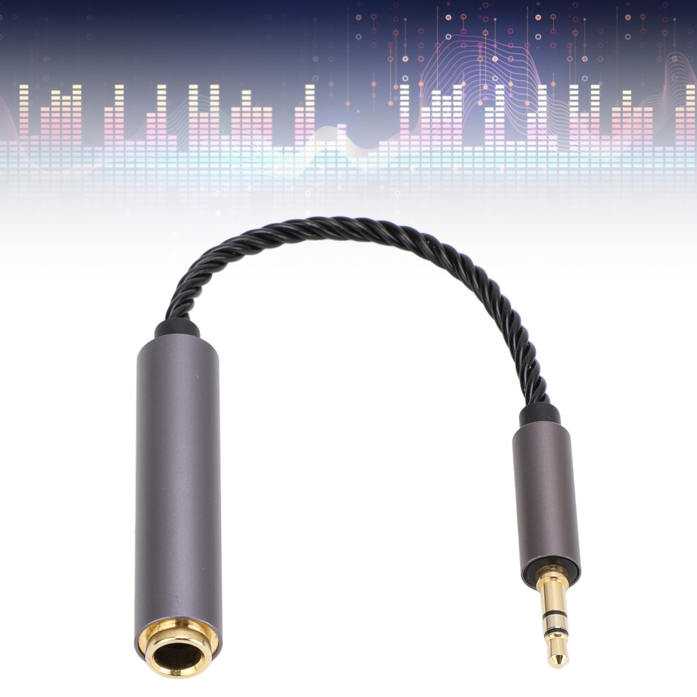 6.35Mm Female To 3.5Mm Male Audio Adapter Cable For Guitars Pianos Amplifiers 5021348161074
