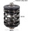 Spring Suspension Rear Shock for Brompton and 3Sixty Folding Bicycles - Grey, Durable Material, Compatible Design 5