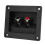 2 pezzi coppe terminali per cassa acustica, nero ABS 8