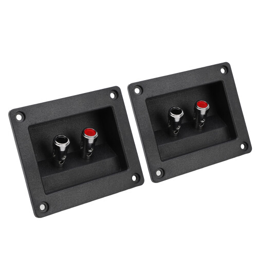 2 pezzi coppe terminali per cassa acustica, nero ABS