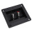 2 pezzi coppe terminali per cassa acustica, nero ABS 16